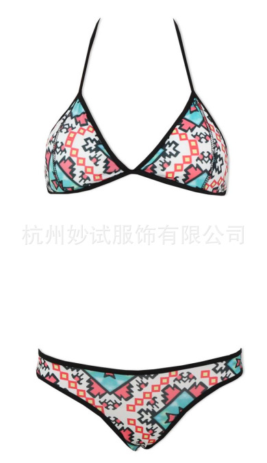 F4500 МИЛАЯ ГЕОМЕТРИЧЕСКАЯ СЕКСУАЛЬНАЯ ДВЕ ЧАСТИ BIKINI